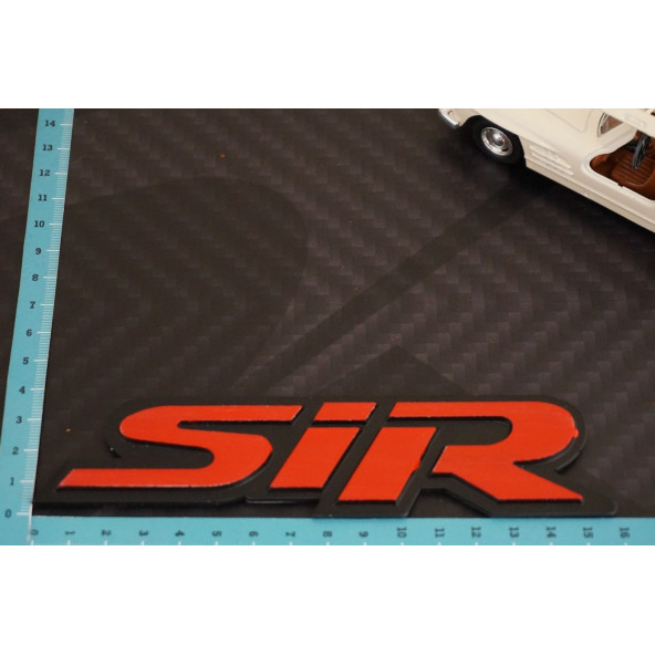 DK Tuning SiR Bagaj Kırmızı Siyah Metal Yazı Logo Honda İle Uyumlu - Resim 6