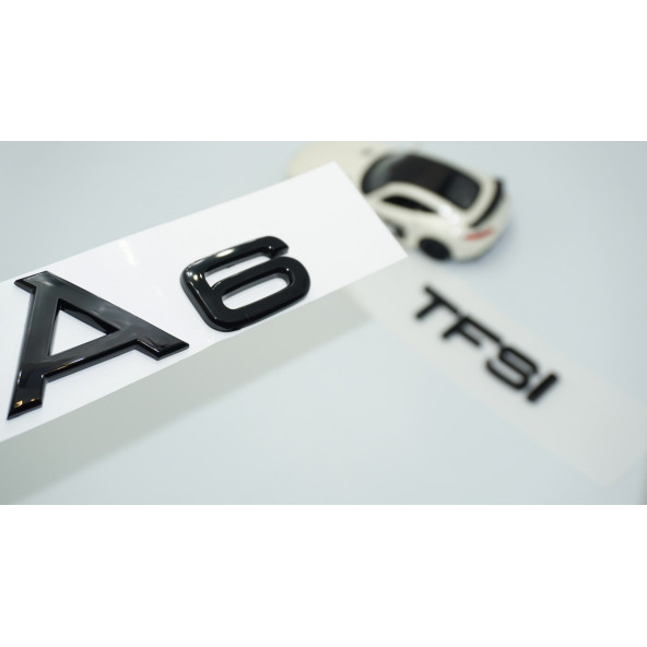 DK Tuning Audi A6 TFSi Parlak Siyah ABS 3M 3D Bagaj Yazı Logo