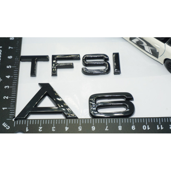DK Tuning Audi A6 TFSi Parlak Siyah ABS 3M 3D Bagaj Yazı Logo - 4