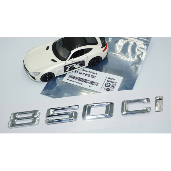 DK Tuning 850Ci Bagaj Krom Metal 3M 3D Yazı Logo Bmw İle Uyumlu - Resim 5