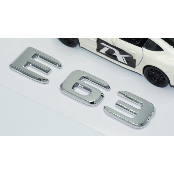 DK Tuning E63 Bagaj Krom ABS 3M 3D Yazı Logo Benz İle Uyumlu - Resim 3
