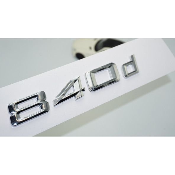 DK Tuning 840d Bagaj Krom Metal 3M 3D Yazı Logo Bmw İle Uyumlu