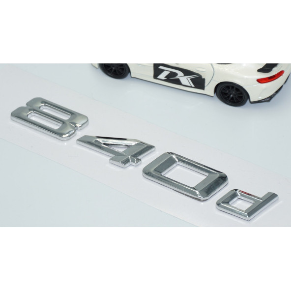 DK Tuning 840d Bagaj Krom Metal 3M 3D Yazı Logo Bmw İle Uyumlu - 3