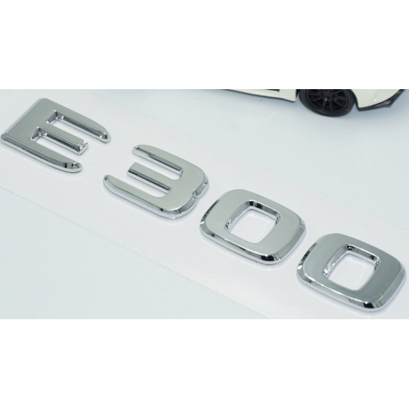 DK Tuning E300 Bagaj Krom ABS 3M 3D Yazı Logo Benz İle Uyumlu - 3