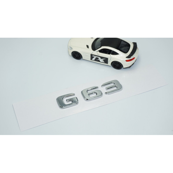 DK Tuning G63 Bagaj Krom ABS 3M 3D Yazı Logo Benz İle Uyumlu - 2