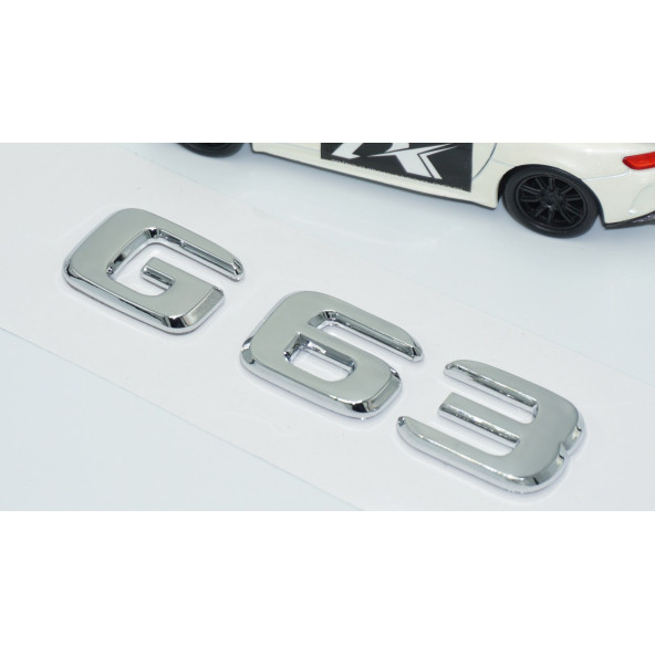 DK Tuning G63 Bagaj Krom ABS 3M 3D Yazı Logo Benz İle Uyumlu - 3