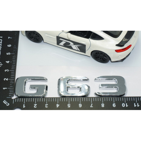 DK Tuning G63 Bagaj Krom ABS 3M 3D Yazı Logo Benz İle Uyumlu - 4