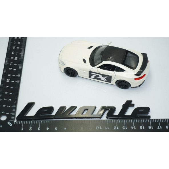 DK Tuning Maserati Levante Siyah ABS Bagaj Kapağı Yazı Logo - Resim 4