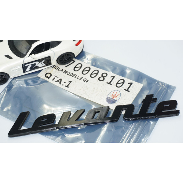 DK Tuning Maserati Levante Siyah ABS Bagaj Kapağı Yazı Logo - Resim 5