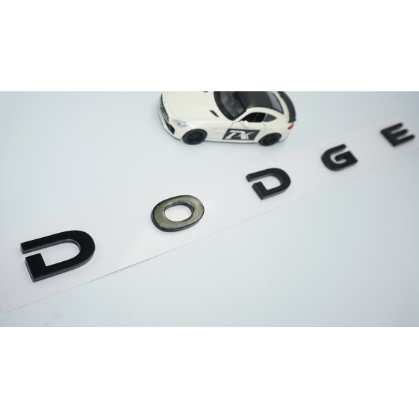 DK Tuning Dodge Bagaj Siyah ABS 3M 3D Uzun Yazı Logo Amblem