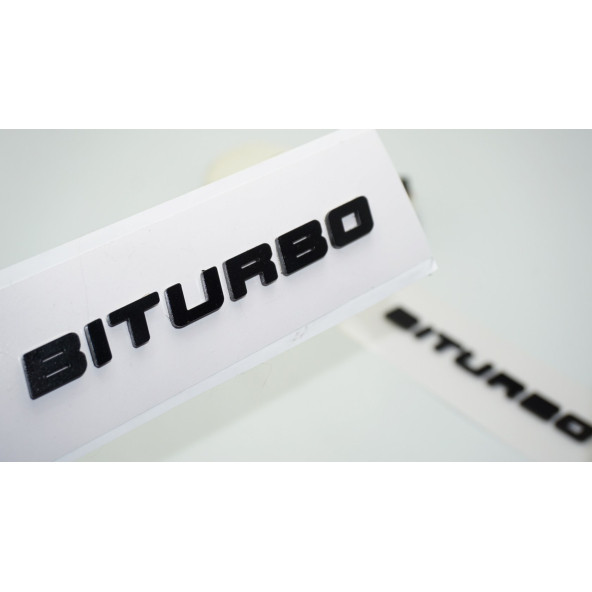 Dk Tuning Biturbo Siyah Çamurluk Yazı Logo Seti Mercedes İle Uyumlu