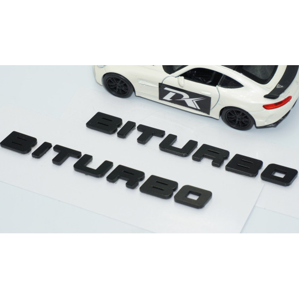 Dk Tuning Biturbo Siyah Çamurluk Yazı Logo Seti Mercedes İle Uyumlu - 3