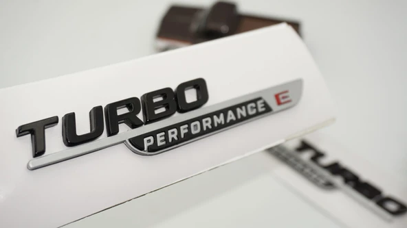 DK Tuning Turbo E Performance Gri Siyah Çamurluk Yanı Logo Benz İle Uyumlu ürün görseli 1