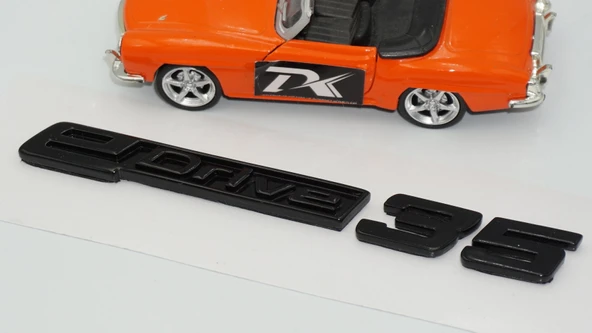 DK Tuning eDrive 35 Bagaj Siyah Yeni Nesil Yazı Logo Bmw İle Uyumlu - Resim 4