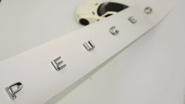 DK Tuning Peugeot Bagaj 2019 2023 3M 3D Krom ABS Yazı Logo ürün görseli 1