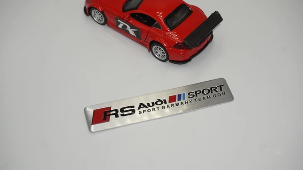 DK Tuning Audi RS Sport Krom Metal Body Plaka 3M Logo Amblem - 3