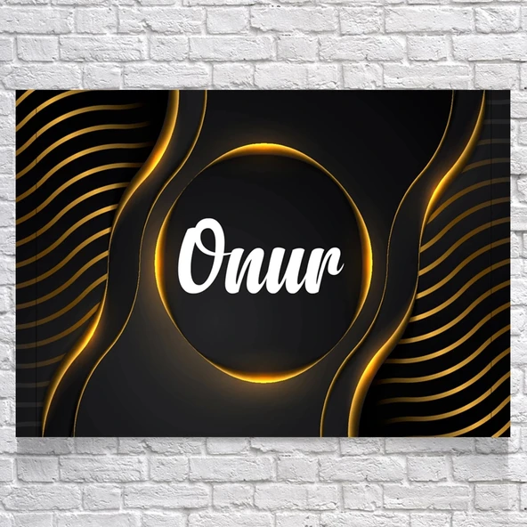 Gold Temalı Doğum Günü Afişi 35X50 cm