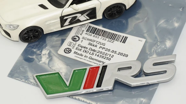 DK Tuning Skoda VRS Bagaj Yeşil Gri 3M Yazı Logo Arma - 5