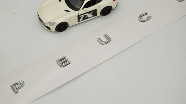 DK Tuning Peugeot Bagaj 2019 2023 3M 3D Krom ABS Yazı Logo - Resim 4