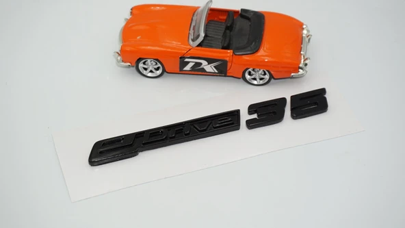 DK Tuning eDrive 35 Bagaj Siyah Yeni Nesil Yazı Logo Bmw İle Uyumlu - Resim 3
