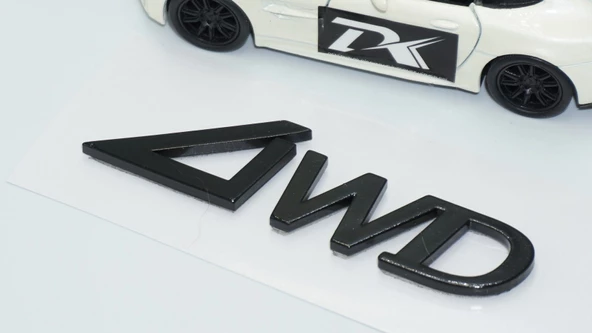 DK Tuning 4WD Bagaj 3M Siyah ABS Yazı Logo Hyundai İle Uyumlu - 4