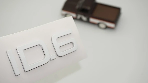DK Tuning VW Volkswagen iD 6 Bagaj Beyaz Yazı Logo Arma ürün görseli 1