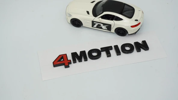 DK Tuning 4 Motion Bagaj Siyah ABS Logo Yazı Volkswagen İle Uyumlu - 3