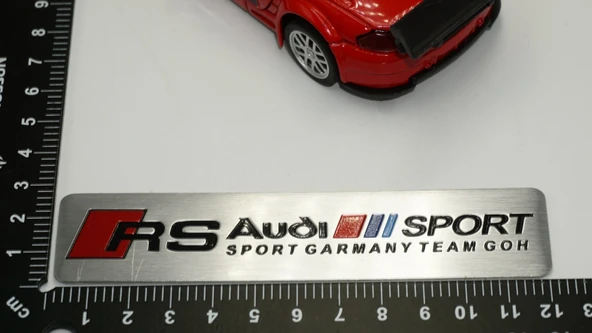 DK Tuning Audi RS Sport Krom Metal Body Plaka 3M Logo Amblem - 2