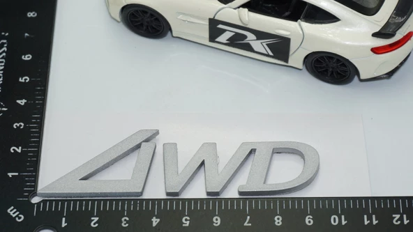 DK Tuning 4WD Bagaj 3M Gri ABS Yazı Logo Hyundai İle Uyumlu - 2