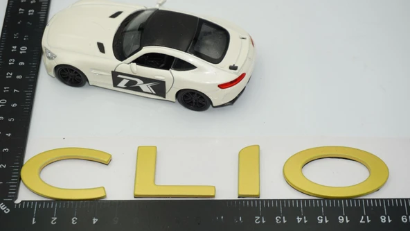 DK Tuning Clio MK4 Bagaj Gold Yazı Logo Arma Renault ile Uyumlu - 2