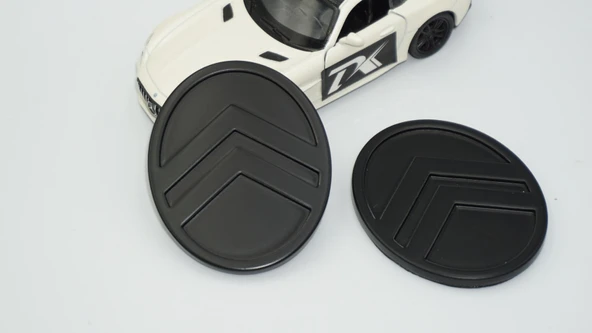 DK Tuning Citroen C3 C4 C5 C6 Siyah ABS Yan Kanatlar Logo Arma Seti - 5