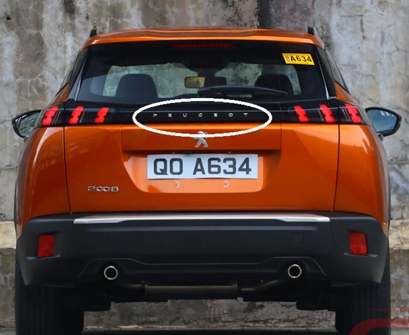 DK Tuning Peugeot Bagaj 2019 2023 3M 3D Krom ABS Yazı Logo - Resim 2