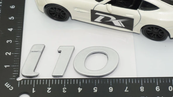 DK Tuning i10 Bagaj 3M Gri Yeni Nesil Yazı Logo Hyundai İle Uyumlu - 2