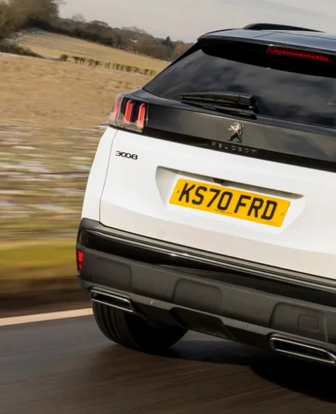 DK Tuning Peugeot 3008 P84 Ön Kaput Ve Bagaj ABS Parlak Siyah Yazı Logo - 3