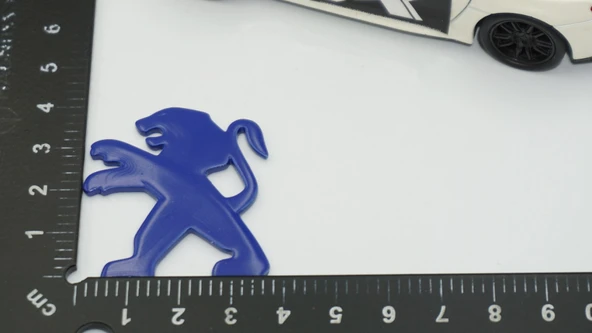 DK Tuning Direksiyon Mavi Logo Amblem Arma Peugeot ile Uyumlu - Resim 2