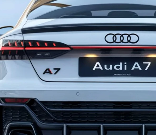 DK Tuning A7 2025+ Bagaj Siyah 3M Yazı Logo Audi İle Uyumlu - 3