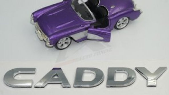 Volkswagen Caddy Bagaj Krom ABS 3M 3D Yazı Logo Amblem - 3