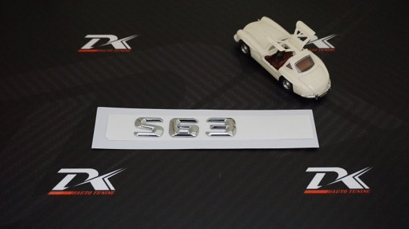 S 63 Bagaj Krom Metal 3M 3D Yazı Logo - 2