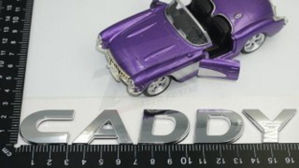 Volkswagen Caddy Bagaj Krom ABS 3M 3D Yazı Logo Amblem - 5