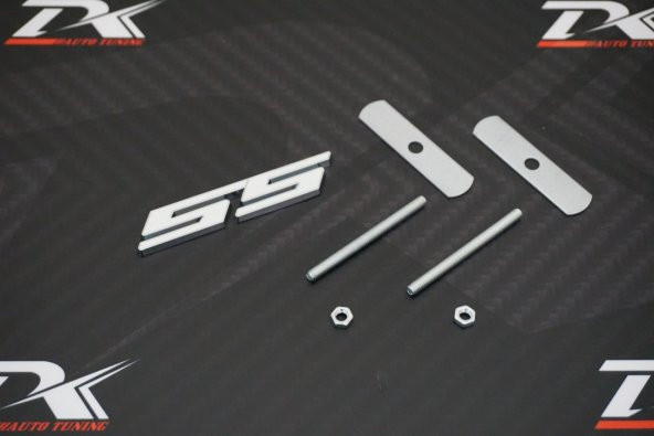 Chevrolet SS Logo Ön Panjur Vidalı 3D Krom Metal Logo Amblem - 2