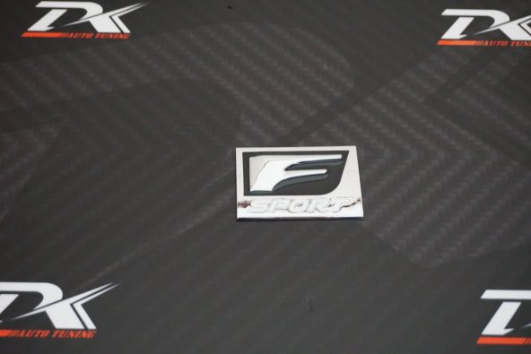 Lexus F SPORT Bagaj Body Logo Krom Metal 3M Plaka - 3