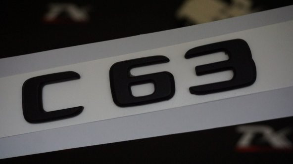 C63 Bagaj Yazı Logo Mat Siyah Renk Orjinal Ürün