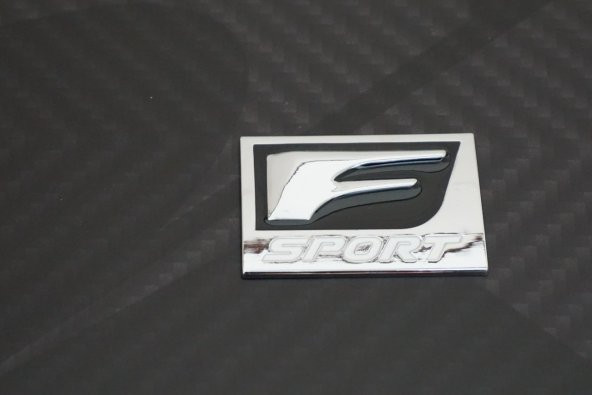Lexus F SPORT Bagaj Body Logo Krom Metal 3M Plaka - 5