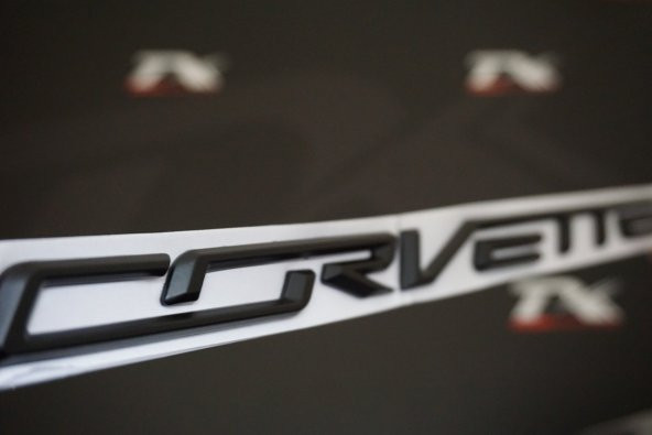Chevrolet Corvette Bagaj Krom Metal 3M 3D Yazı Logo Arma - 2