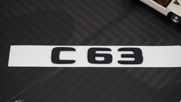 C63 Bagaj Yazı Logo Mat Siyah Renk Orjinal Ürün - 3