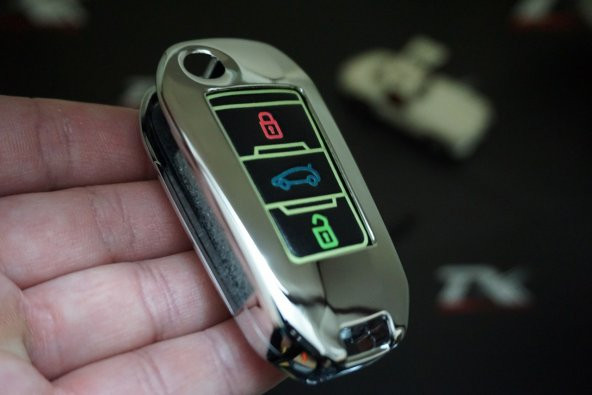 Citroen C3 C4 C Elysee Metal Deri Fosforlu Anahtarlık 2020 Style