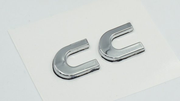 Volkswagen Passat CC Bagaj 3M 3D Krom ABS Logo Amblem - Resim 3