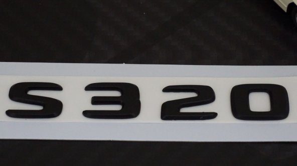 S320 Bagaj Yazı Logo Mat Siyah Renk OEM Ürün - 4
