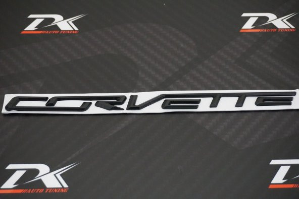 Chevrolet Corvette Bagaj Krom Metal 3M 3D Yazı Logo Arma - 5