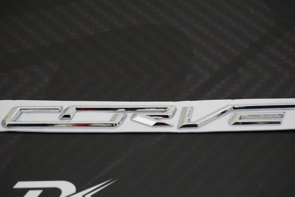 Chevrolet Corvette Bagaj Krom Metal 3M 3D Yazı Logo Arma - 6